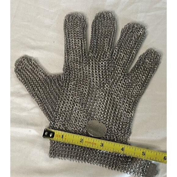 Niroflex Stainless Steel Mesh Safety Glove Cut Resistant Reversible XS‎ Size - Picture 3 of 8